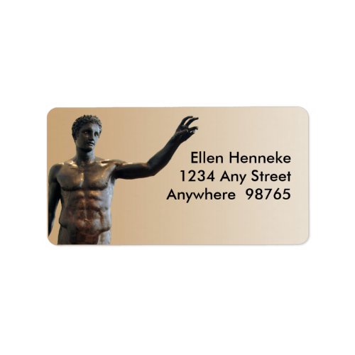 Antikythera Statue Label