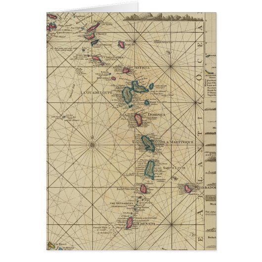 Antilles, Charibbee Islands Cards (Front)