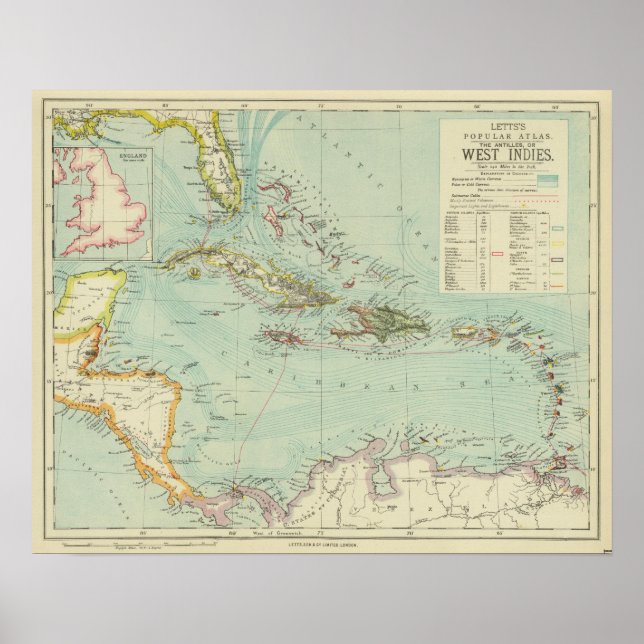 Antilles or West Indies Poster (Front)
