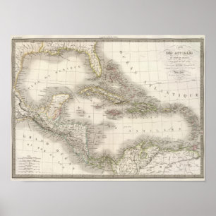 Antilles - West Indies Poster