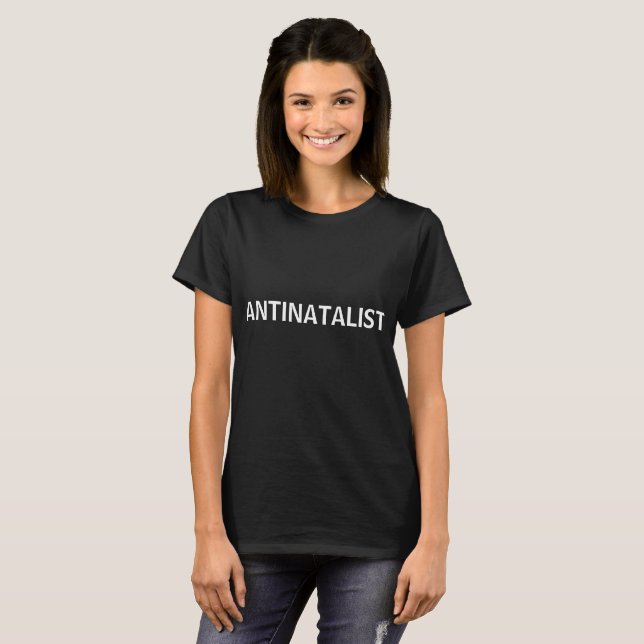 ANTINATALIST simple shirt (Front Full)