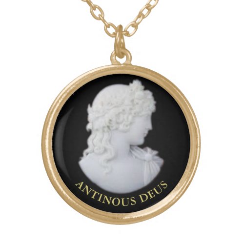 Antinous the God of Rome and Hadrians Favorite _ Gold Plated Necklace