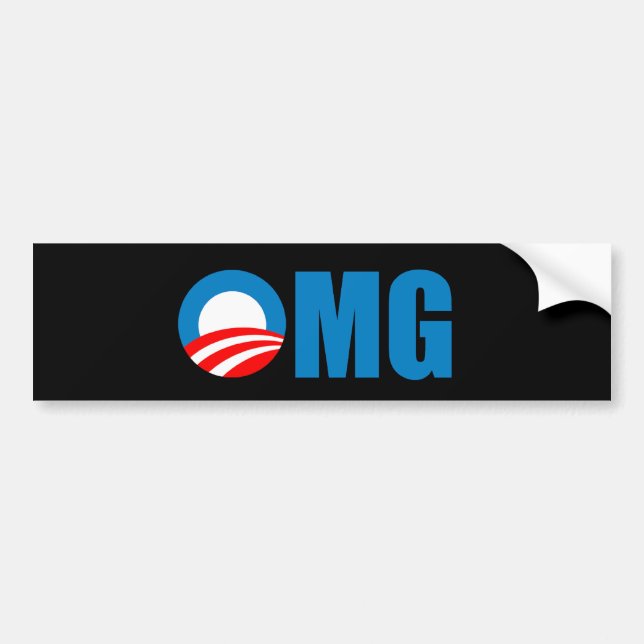 AntiObama OMG Bumper Sticker (Front)