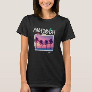 Antioch California Retro Surfer Vintage Beach T-Shirt