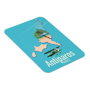 Antiparos Greece travel map Magnet