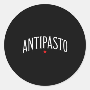 Antipasto, Italian Food Lover Foodie Classic Round Sticker