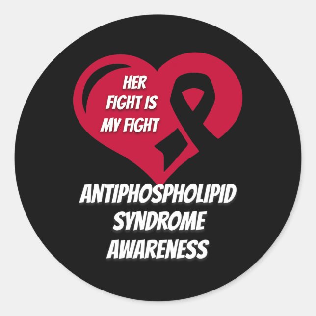 Antiphospholipid Syndrome Awareness  Classic Round Sticker (Front)