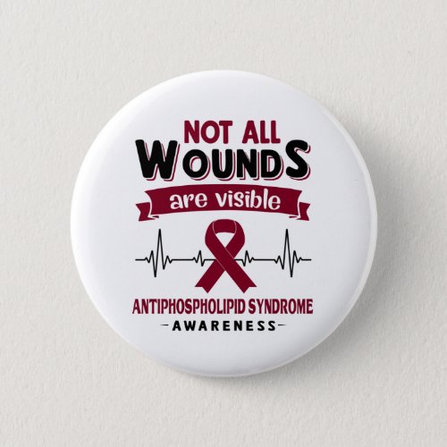 Antiphospholipid Syndrome Awareness Month Ribbon Button