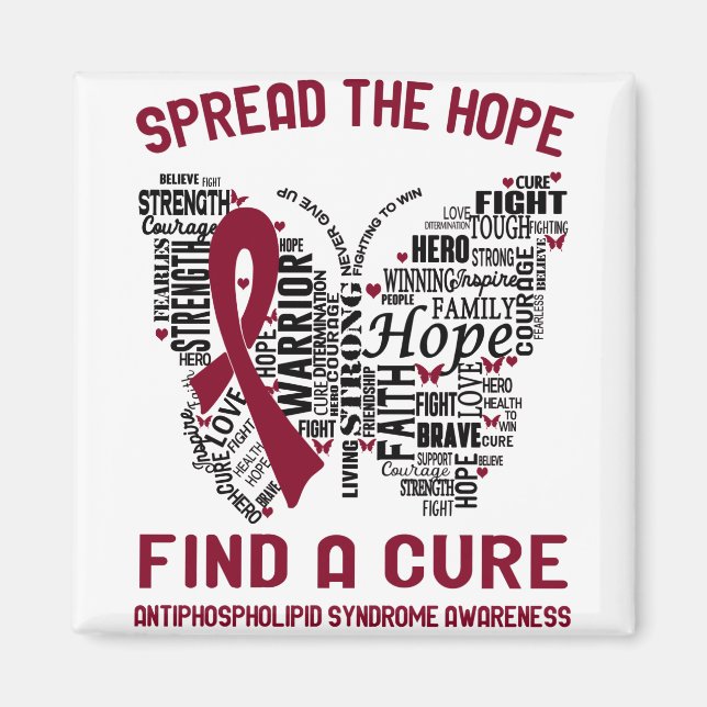 Antiphospholipid Syndrome Awareness Month Ribbon Magnet (Front)
