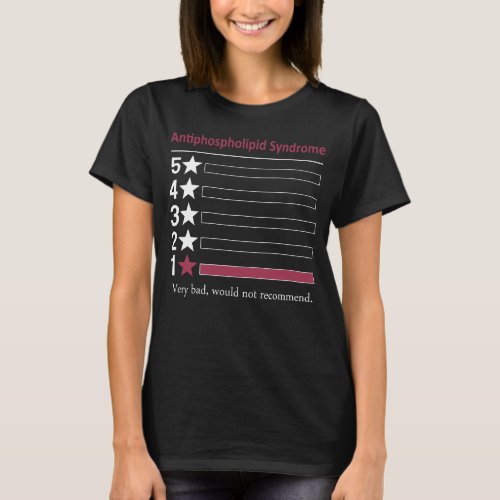 Antiphospholipid Syndrome Very bad not recommend T_Shirt