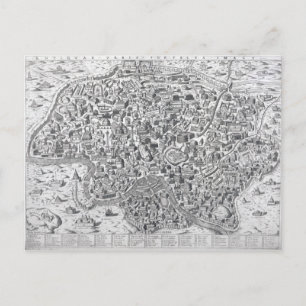 Antiquae Urbis Perfecta Imago, Map of Rome Postcard