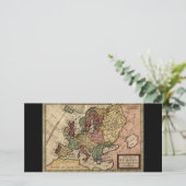 Antiquarian 1721 Map of Europe by Herman Moll (Standing Front)