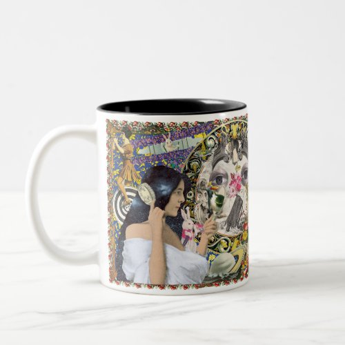 Antiquarian Imaginarium Collage Mug Two_Tone