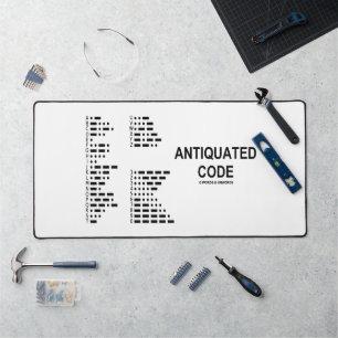 Antiquated Code International Morse Code Humor Desk Mat