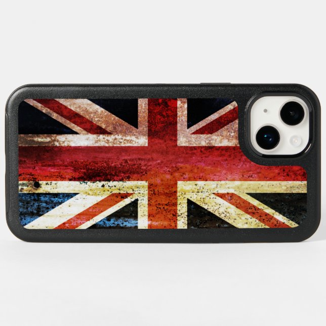 Antiquated Union Jack Otterbox iPhone Case (Back Horizontal)