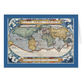Antique 16th Century World Map (Front Horizontal)