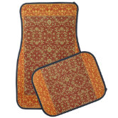 Persian Rug Design Set of 4 Car Mats | Zazzle