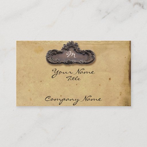 Customizable Antique 5 Business Card