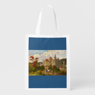 antique Abbotsford House print Grocery Bag