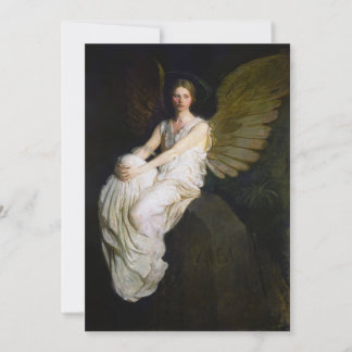 Antique Abbott Handerson Thayer Angel Painting Holiday Card