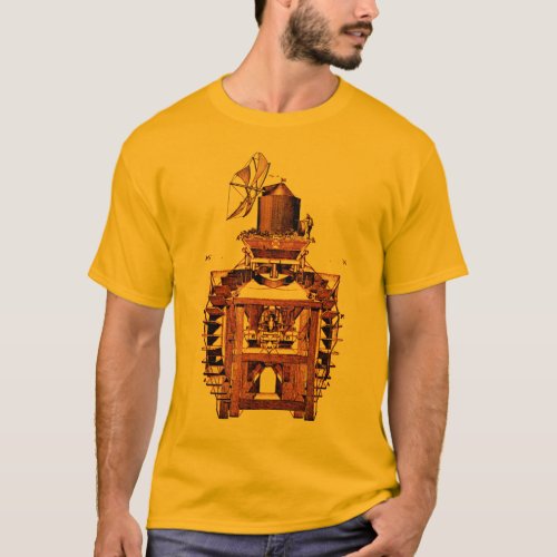 Antique Abstract Steampunk Mechanical Design T_Shirt