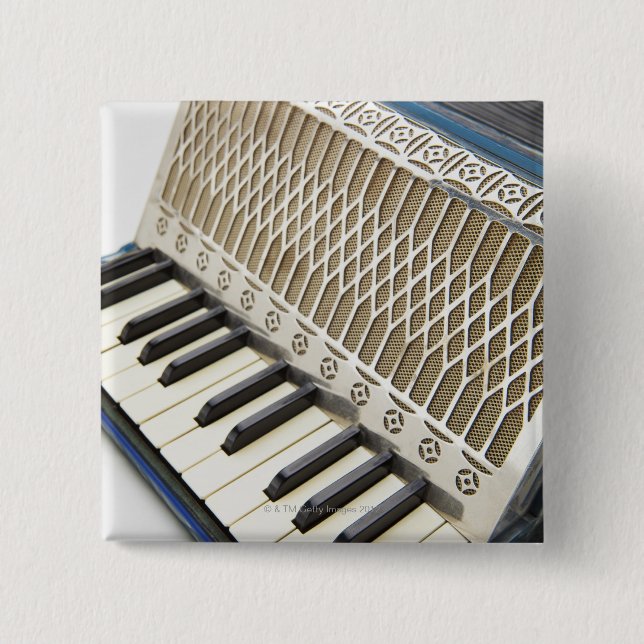 Antique Accordion Keyboard Button (Front)