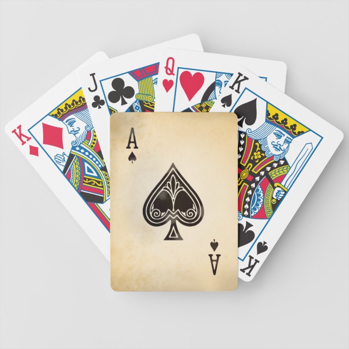 Antique Ace of Spades Bicycle Playing Cards | Zazzle.com