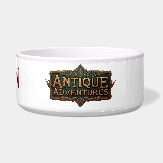 Antique Adventures Typography Art Timeless -  Bowl (Front)