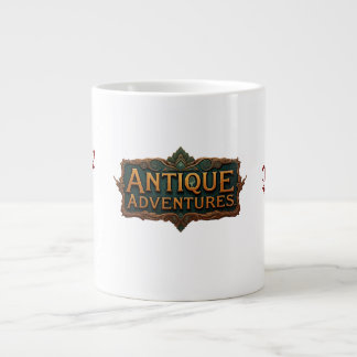 Antique Adventures Typography Art Timeless - Giant Coffee Mug