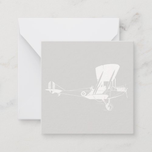 Antique Airplane Art CUSTOM COLOR Note Card