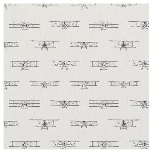 Antique Airplane Diagrams Retro Old Airplanes Fabric