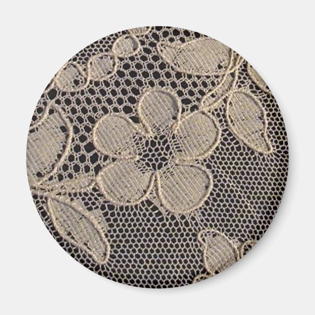 Antique Alencon Lace Magnet (Front)
