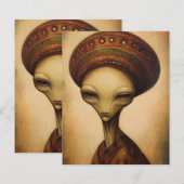 Antique Alien Portrait  (Front/Back)