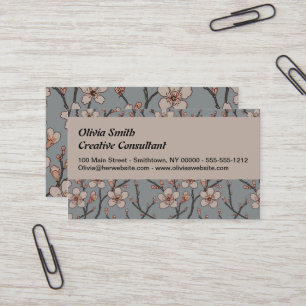 Antique Almond Blossom Art Nouveau Pattern Business Card