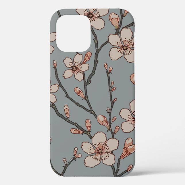 Antique Almond Blossom Art Nouveau Pattern Case-Mate iPhone Case (Back)