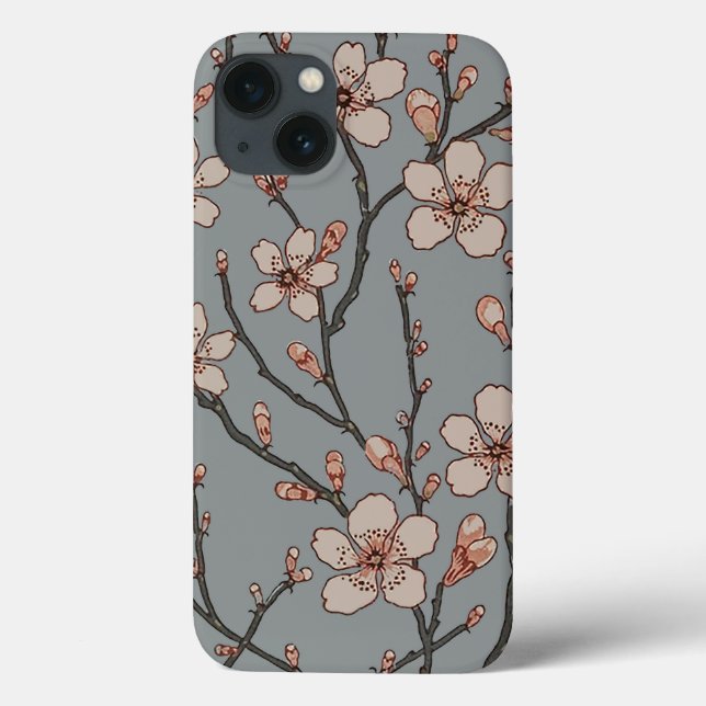 Antique Almond Blossom Art Nouveau Pattern Case-Mate iPhone Case (Back)