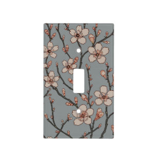 Antique Almond Blossom Art Nouveau Pattern Light Switch Cover