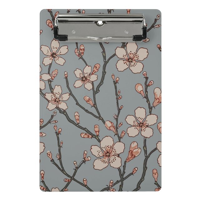 Antique Almond Blossom Art Nouveau Pattern Mini Clipboard (Front)