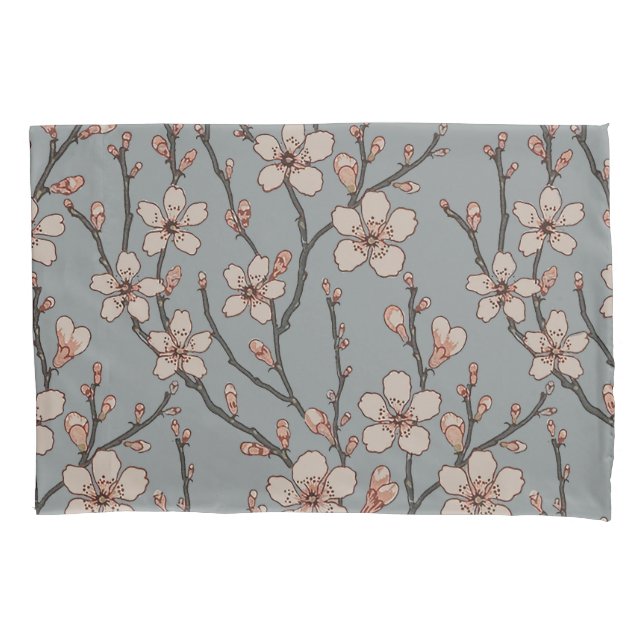 Antique Almond Blossom Art Nouveau Pattern Pillow Case (Front)