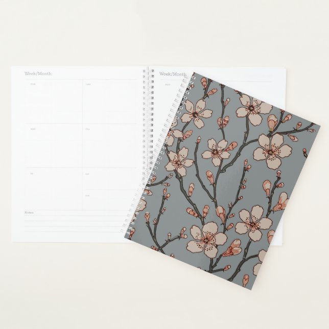 Antique Almond Blossom Art Nouveau Pattern Planner (Display)
