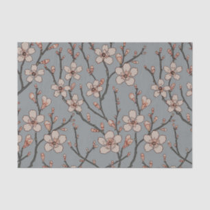 Antique Almond Blossom Art Nouveau Pattern Tissue Paper