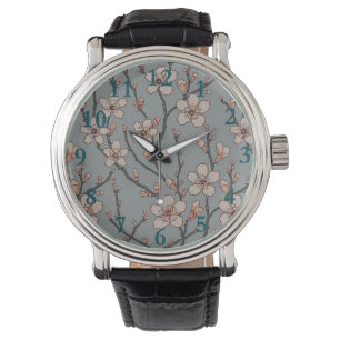 Antique Almond Blossom Art Nouveau Pattern Watch