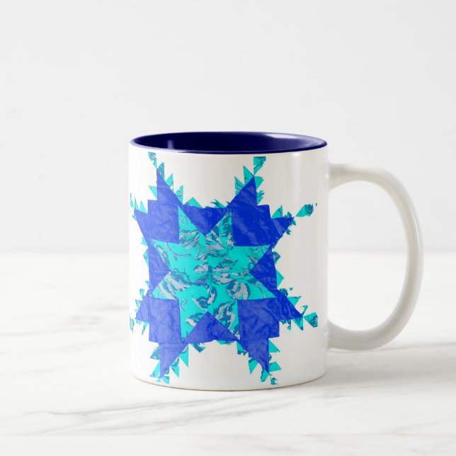 Antique American Quilts Two-Tone Coffee Mug (Right)