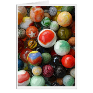 Antique and contemporary marbles cards