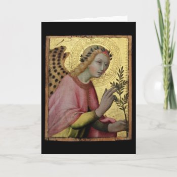 Antique Angel Blank Card by saintlyimages at Zazzle