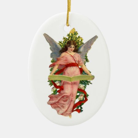 Antique-angel Ceramic Christmas Tree Ornament