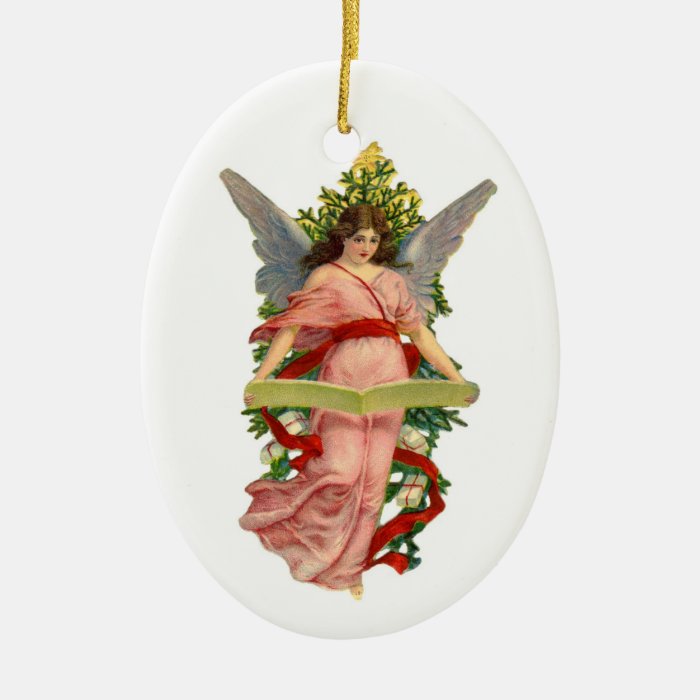 AntiqueAngel Ceramic Christmas Tree Ornament Zazzle