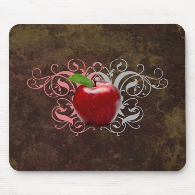 Antique Apple Mouse Pad (Front)