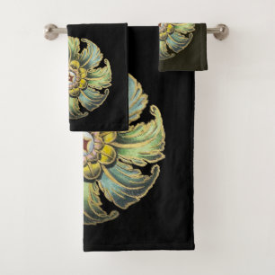 Antique Architectural Rosette No. 1 Bath Towel Set