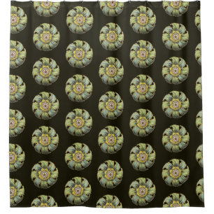 Antique Architectural Rosette No. 1 Shower Curtain
